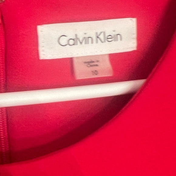 Calvin Klein Red Long Sleeved Dress size 10 - Picture 3 of 5